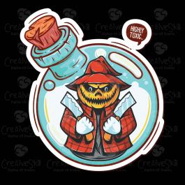 Pumpkin Face Butcher Vector Graphic Design | Cre8iveSkill