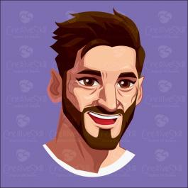 Quality Lionel Messi Vector Graphic Design | Cre8iveSkill