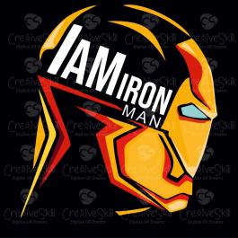 High Quality I Am Iron Man  Vector Graphic Design | Cre8iveSkill