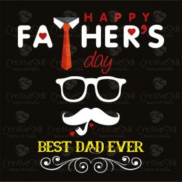 High Quality Best Dad Ever Vector Graphic Design | Cre8iveSkill
