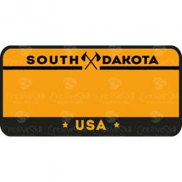 High Quality South Dakota License Plate Vector Graphic Design | Cre8iveSkill