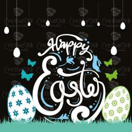 High Quality Happy Easter Day Vector Design | Cre8iveSkill