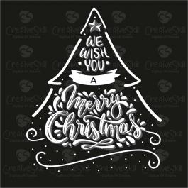 We Wish You A Merry Christmas Vector Design | Cre8iveSkill