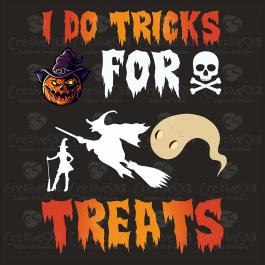 I Do Tricks For Treats Vector Art Design | Cre8iveSkill