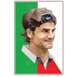 Roger Federer Vector Graphic Design | Cre8iveSkill