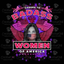Women Of America Vector Art Design - Cre8iveSkill