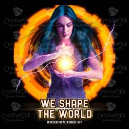 We Shape The World Vector Graphic Design | Cre8iveSkill