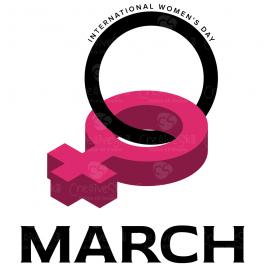 8th March Women Day Vector graphics Design