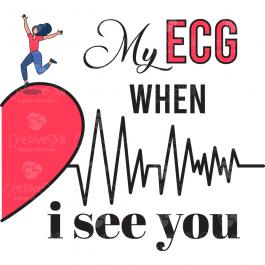 My Heartbeat ECG For Him Vector Graphic Design - Cre8iveSkill