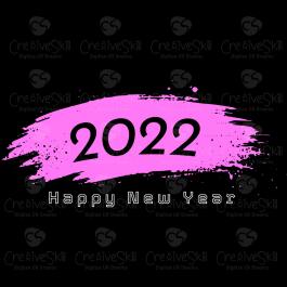 2022 Happy New Year Vector Graphic Design - Cre8iveSkill