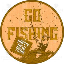 Go Fishing Vector Graphics Happy New Year Design-Cre8iveSkill Go Fishing Vector Graphics Happy New Year Design-Cre8iveSkill