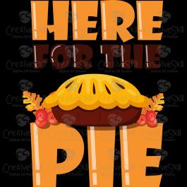 Here For The Pie Vector Graphic Design | Cre8iveSkill