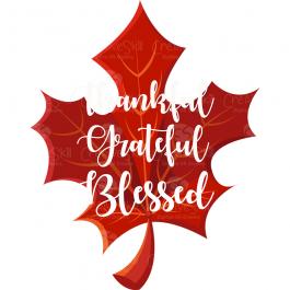 Thankful Grateful Blessed Vector Art Design | Cre8iveSkill