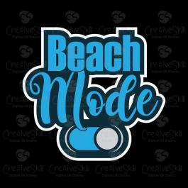Beach Mode On Vector Art Design - Cre8iveSkill