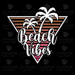 Beach Vibes Vector Graphic Design - Cre8iveSkill