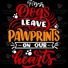Dog Pawprint Vector Art Design - Cre8iveSkill