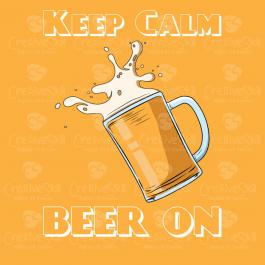 Cre8iveSkill's Vector Art Design Keep Calm Beer Is On