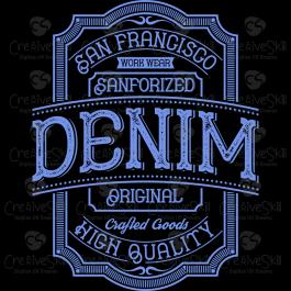 Denim Vector Art Design