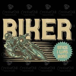 Cre8iveSkill's Biker Vector Graphic Design