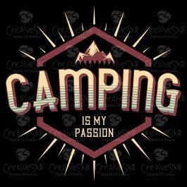 Mountain Camping Vector Graphic Design Mountain Camping Vector Graphic Design