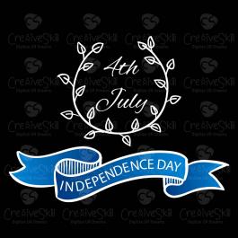 4th July Leaf Ring