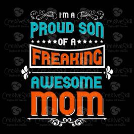 Awesome Mom Quote Vector Art- Cre8iveskill