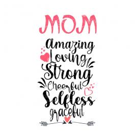 Loving Mom Vector Art Design