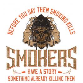Smoking Kills - Quit Smoking Vector Art Design | Cre8iveSkill