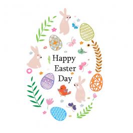 Happy Easter Day Vector Graphics Design  Cre8iveSkill