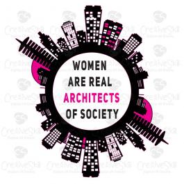 Women Are The Real Architects of Society vector - Cre8iveskill