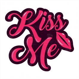 Valentine Day Special Vector Graphic Design Kiss Me | Cre8iveSkill
