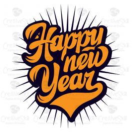 Happy New Year | Vector art and graphics | Cre8iveSkill