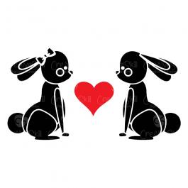 Bunny in love | Vector art & amp Graphics | Cre8iveSkill
