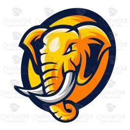 Elephant head vector art free | Cre8iveSkill