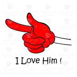Love Him & Love Her Vector art-Cre8iveskill