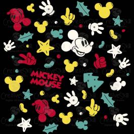 Mickey Mouse Pattern  Vector Graphics  Cre8iveSkill