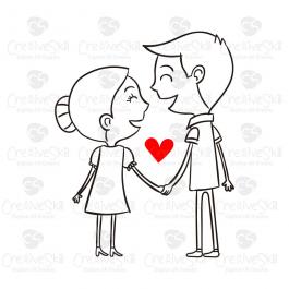 Lineart Couple Love1