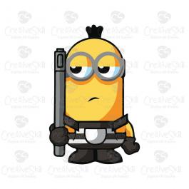 Jailer Minion  Cartoon vector art Graphics  Cre8iveSkill