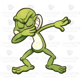Frog Posing  Vector Cartoon art Graphics  Cre8iveSkill
