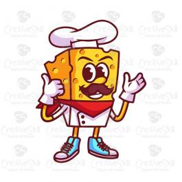 Chef Cheese Vector Graphic Design | Cre8iveSkill