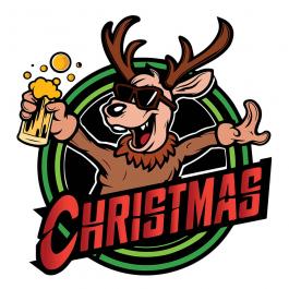 Christmas Reindeer Beer Vector Design - Cre8iveskill
