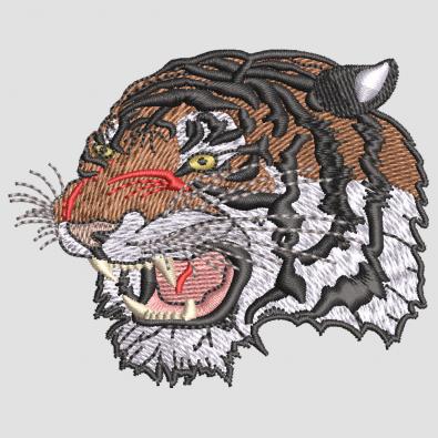 Tiger Face Embroidery design