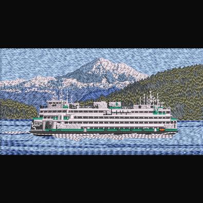 Embroidery Design: Cruise ship