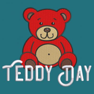 Embroidery Design: Teddy Day