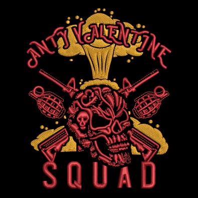 Embroidery Design: Anti Valentine day Squad