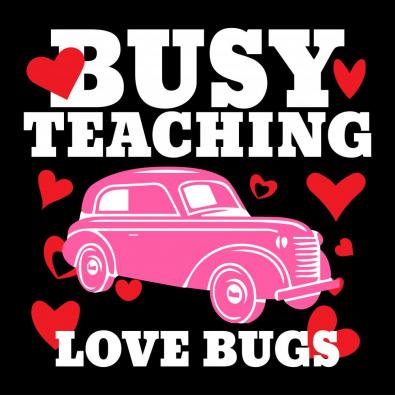 Valentine'd day Vector art Busy Fixing Love Bugs