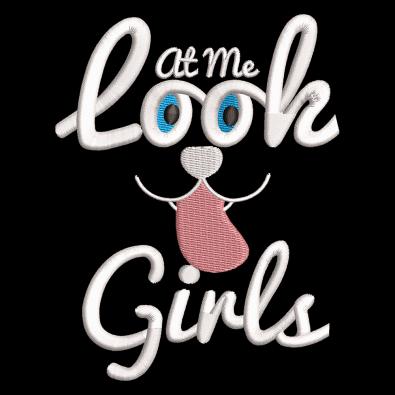 Embroidery Design: Look At Me Girls