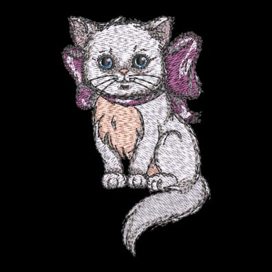Cre8iveSkill's Embroidery design Cute Kitten Drama Cat