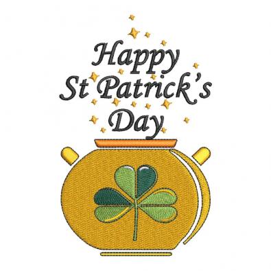 Cre8iveSkill's Embroidery Design Happy Patrick's Day
