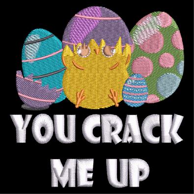 Cre8iveSkill's Embroidery Design You Crack Me Up